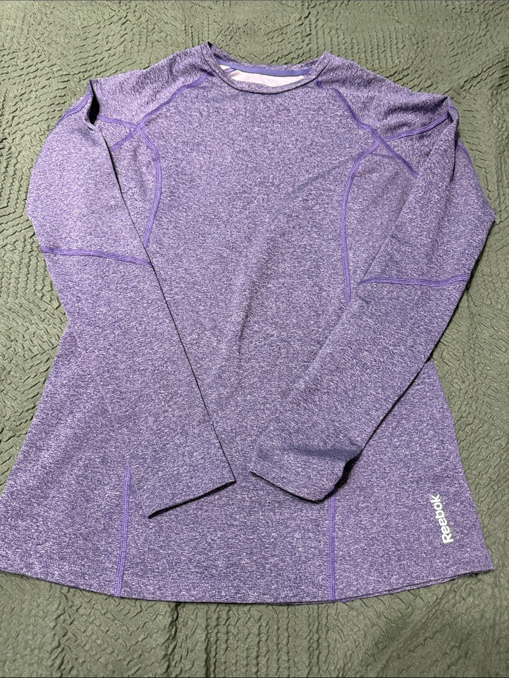 Reebok Purple Long Sleeve Athletic Top